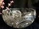 Vintage LE Smith Glass Punch Bowl 13 wide, 8 deep