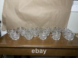 Vintage LE Smith Pinwheel and Stars Punch Bowl 17 Cups (5 Cut Handles)