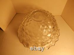 Vintage Large 18 Fostoria Elegant Glassware American Clear Glass Punch Bowl