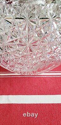 Vintage Large Crystal Punch Bowl