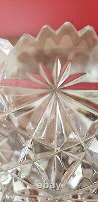 Vintage Large Crystal Punch Bowl