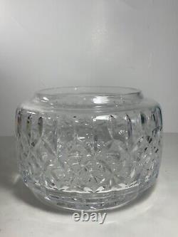 Vintage Large Gorgeous Crystal Punch Bowl with Lid & Ladle 10.5 in. Heavy