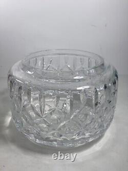 Vintage Large Gorgeous Crystal Punch Bowl with Lid & Ladle 10.5 in. Heavy