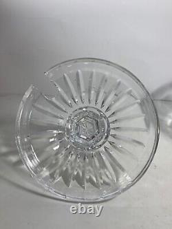 Vintage Large Gorgeous Crystal Punch Bowl with Lid & Ladle 10.5 in. Heavy