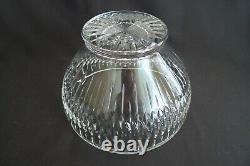 Vintage Large Heavy Waterford Crystal Glass Punch Bowl Serving Bowl Fruit Salad