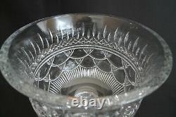 Vintage Large Heavy Waterford Crystal Glass Punch Bowl Serving Bowl Fruit Salad