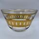 Vintage MCM Culver Antigua 22K Gold Glass Punch Bowl Mid Century Modern