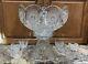 Vintage Maybe Antique Heisey Pressed Glass Sunburst Punch Bowl, Base, Cups AS IS