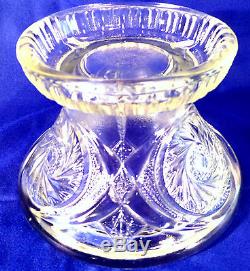 Vintage McKee Depression Glass Punch Bowl with Stand 12 Cups Aztec Pattern EAPG