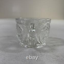 Vintage McKee LE Smith Aztec 14in Punch Bowl, Stand, and 10 Glasses Set Charity