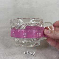 Vintage McKee LE Smith Aztec 14in Punch Bowl, Stand, and 10 Glasses Set Charity