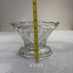 Vintage McKee LE Smith Aztec 14in Punch Bowl, Stand, and 10 Glasses Set Charity