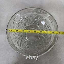 Vintage McKee LE Smith Aztec 14in Punch Bowl, Stand, and 10 Glasses Set Charity