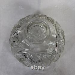 Vintage McKee LE Smith Aztec 14in Punch Bowl, Stand, and 10 Glasses Set Charity