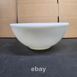 Vintage McKee Tom & Jerry Milk Glass Eggnog Punch Bowl Set with 6 Cups