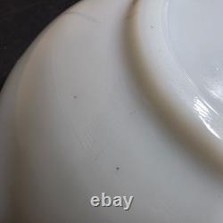 Vintage McKee Tom & Jerry Milk Glass Eggnog Punch Bowl Set with 6 Cups