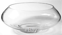 Vintage Mid Century Modern Glass Punch Bowl Riekes Crisa Italian Hand Blown HUGE