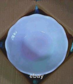 Vintage Milk Glass Punch Bowl 27 Piece In Box Original Near Perfect Ready To Use