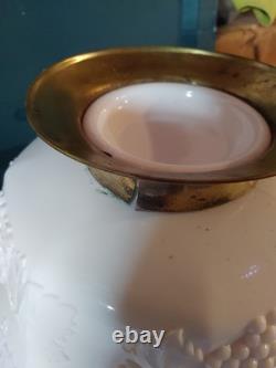 Vintage Milk Glass Punch Bowl With 12 Cups