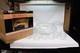 Vintage Moderno 14 Piece Hand Blown Crystal Riekes Crisa Punch Bowl Set WithLadle