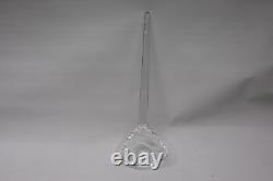 Vintage Moderno 14 Piece Hand Blown Crystal Riekes Crisa Punch Bowl Set WithLadle