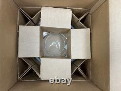 Vintage Moderno 14 Piece Hand Blown Crystal Riekes Crisa Punch Bowl Set WithLadle