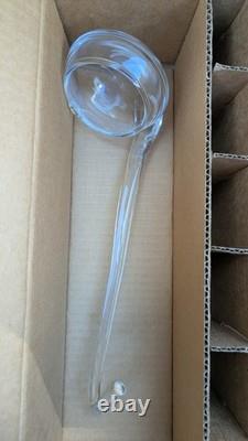 Vintage Moderno Riekes Crisa Crystal Punch Bowl Mugs Ladle 14 Pc Set Hand Blown