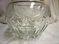 Vintage Nachtmann Germany crystal punch bowl set with 12 cups