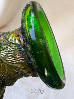 Vintage Northwood Acorn Burrs Carnival Glass Punch Bowl and Stand