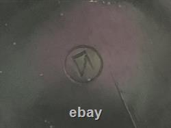 Vintage Old Northwood Carnival Glass Grape & Cable Punch Bowl Frosted White 14