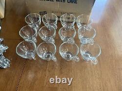 Vintage Ornate Pitman Dreitzer Colony Punch Bowl COMPLETE SET! Original Boxes