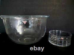 Vintage Orrefors Edward Hald Punch Bowl Set 1937