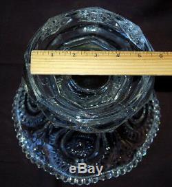Vintage PUNCH BOWL STAND U. S. Glass ca. 1908 Slewed Horseshoe Pedestal