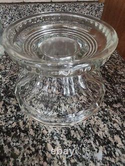 Vintage PUNCH BOWL set 18 Cups And Blown Glass Ladle