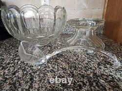 Vintage PUNCH BOWL set 18 Cups And Blown Glass Ladle