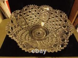 Vintage Pressed Glass Punch Bowl
