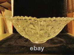 Vintage Pressed Glass Punch Bowl