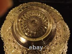 Vintage Pressed Glass Punch Bowl