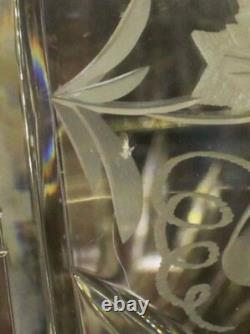 Vintage Pressed Glass Sangria Punch Bowl With Lid & 10 Cups Grape Motif