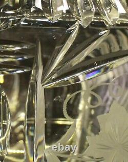 Vintage Pressed Glass Sangria Punch Bowl With Lid & 10 Cups Grape Motif