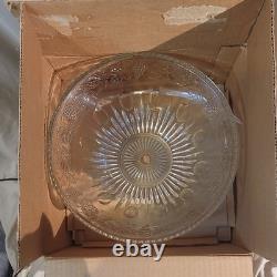 Vintage Princess 18 Piece Punch Set with Box Indiana Glass Company, opened NIB