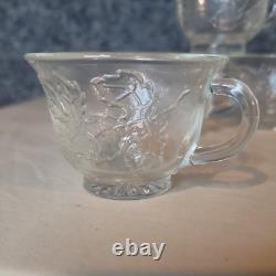 Vintage Princess 18 Piece Punch Set with Box Indiana Glass Company, opened NIB