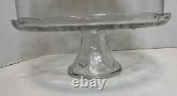 Vintage Princess House Fantasia 11 Cake Plate & Dome 5201, 5202 Punch Bowl