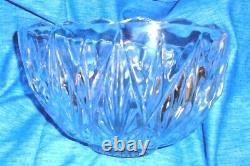 Vintage Punch Bowl Set, Decorative Williamsport Square Glass Punch Set, Clear