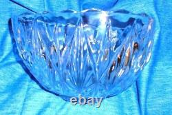 Vintage Punch Bowl Set, Decorative Williamsport Square Glass Punch Set, Clear