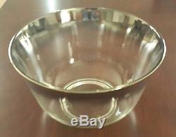Vintage Punch Bowl Set, Dorothy Thorpe Style Silver Ombre 14 pc set from mid-50s