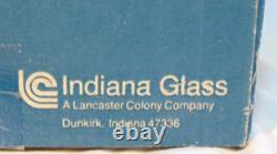Vintage Punch Bowl Set Indiana Glass Crystal Happenings Grapes Design 18 Pc Box