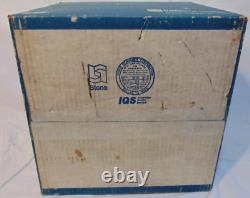 Vintage Punch Bowl Set Indiana Glass Crystal Happenings Grapes Design 18 Pc Box