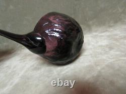 Vintage Rare 1950's Texglass Decatur Texas Purple Color Glass Punch Bowl Ladle