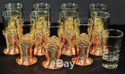 Vintage / Rare Hammered Copper Punch Bowl Party Set with Glasses - NO RESERVE